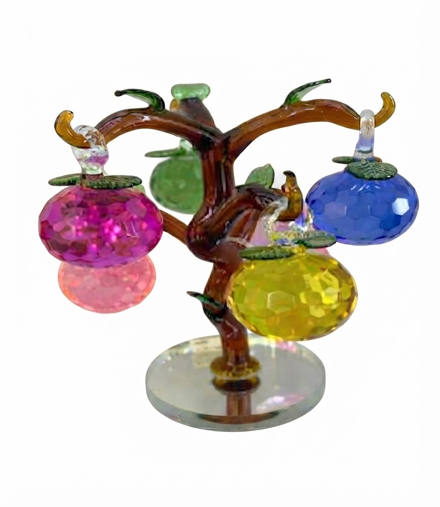 YS1457 ( Premium Crystal Money Tree Showpiece with Colorful Hanging Crystal Fruits ) Pcs CTn.12 - Image 2
