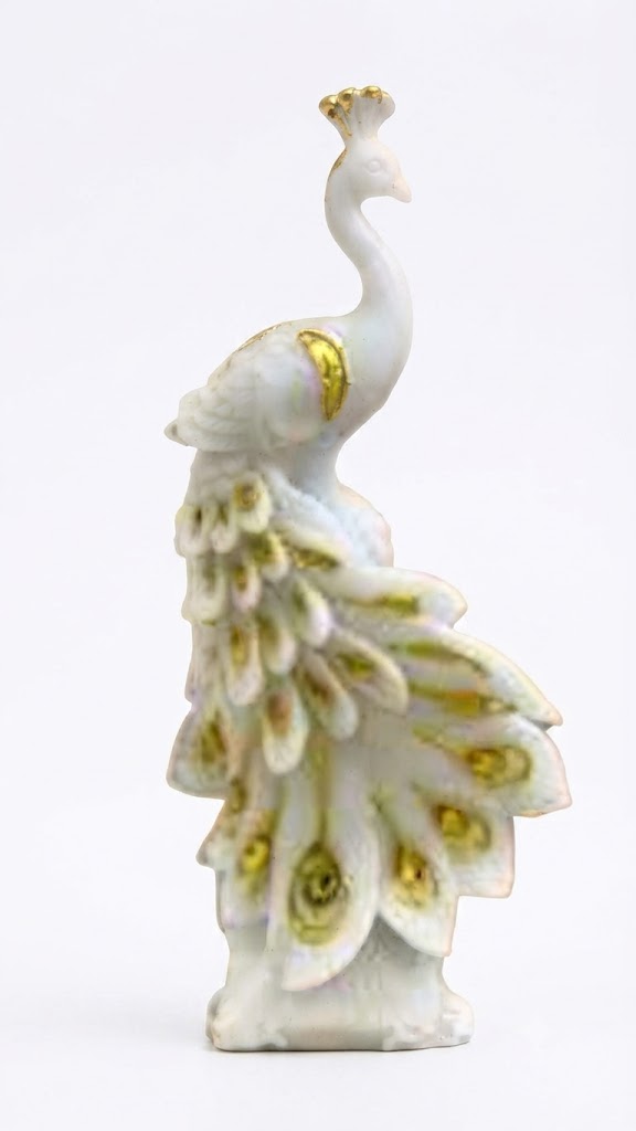 YS219 ( Royal White & Gold Peacock Decorative Showpiece ) Pcs CTN90 - Image 2