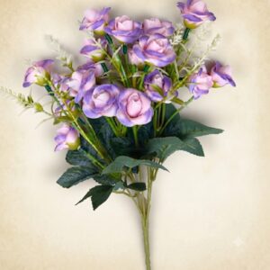 YS246  ( Premium Artificial Lavender Mini Rose Bouquet )1000PCS CTN