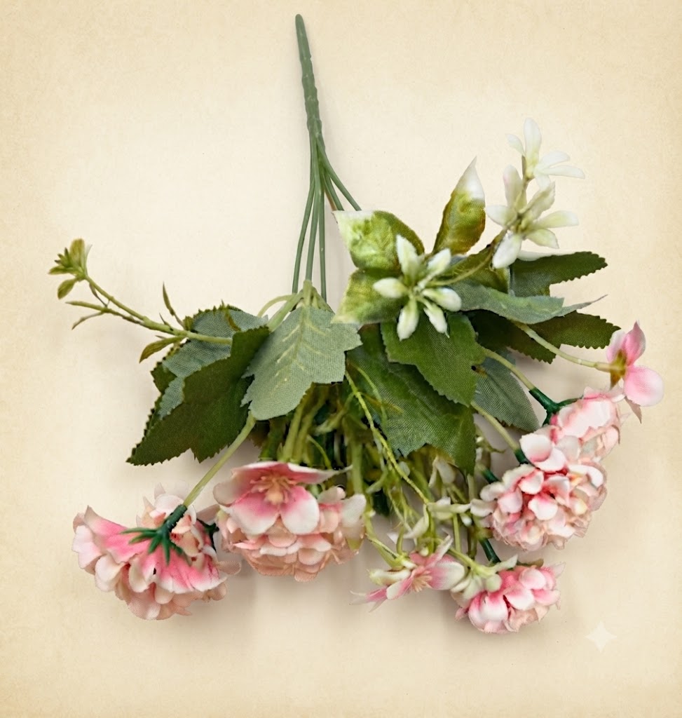YS251 ( Premium Artificial Hanging Pink Blossom Flower Bunch ) 1000PCS CTN - Image 2