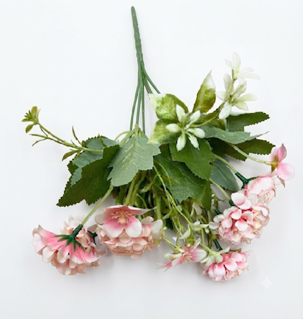 YS251 ( Premium Artificial Pink Blossom Flower Bouquet – Decorative Floral Bunch ) 1000PCTN