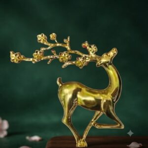 YS477 ( Elegant Golden Deer Decorative Showpiece for Home & Office Décor )  PCS CTN 1000