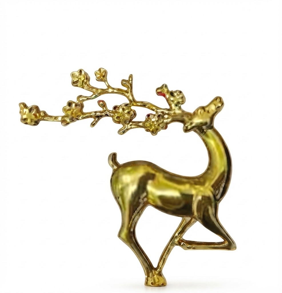 YS477 ( Elegant Golden Deer Decorative Showpiece for Home & Office Décor ) PCS CTN 1000 - Image 2