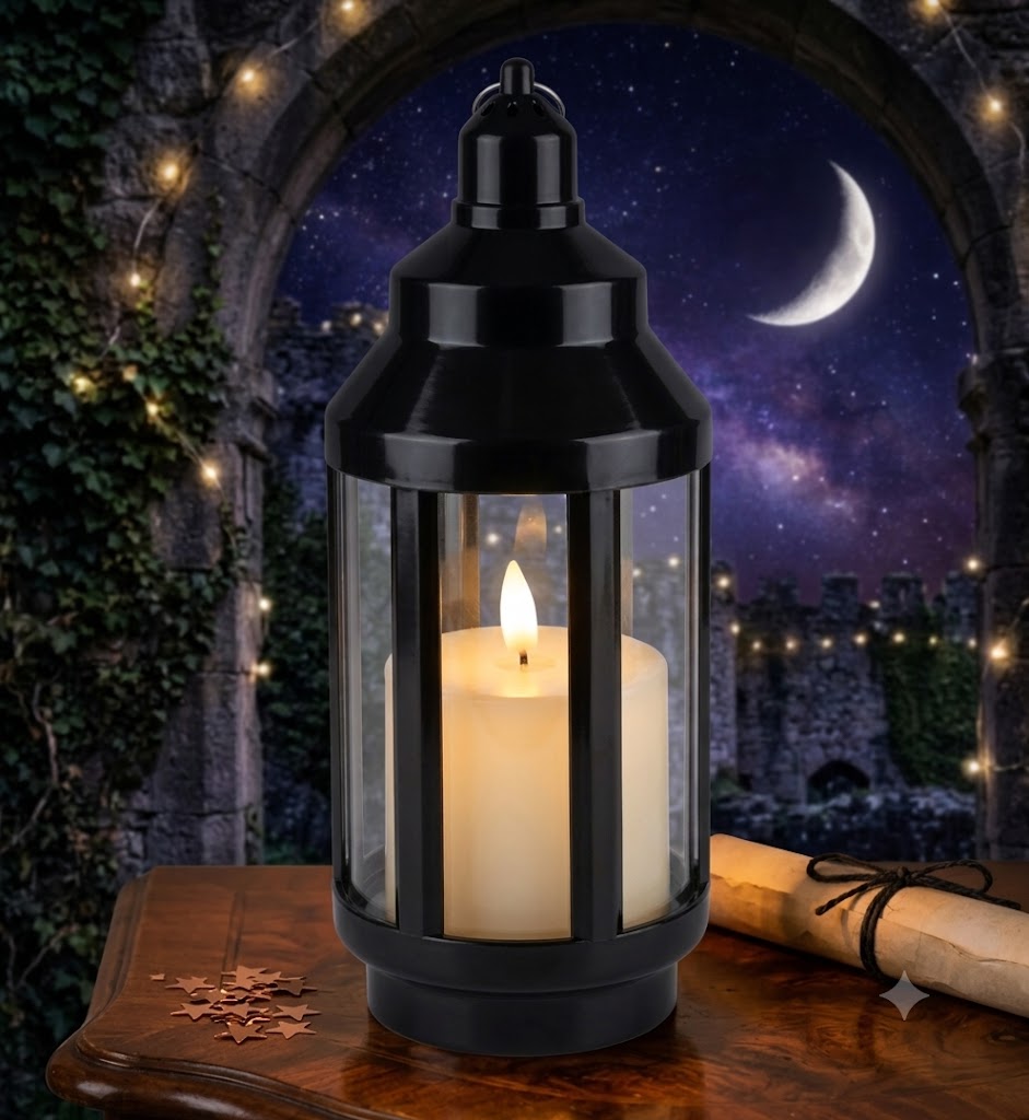 YS563 ( Decorative Glass Hurricane Lantern for Home & Festive Décor )