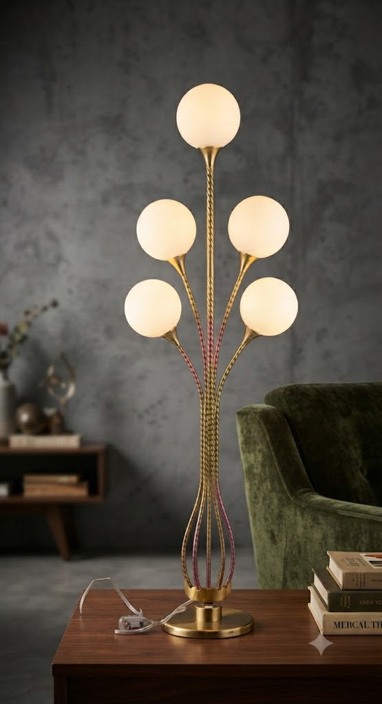 YS975 ( Modern 5-Globe LED Floor Lamp ) 5PCS CTN