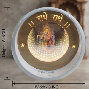 1 krishna lighting  ( 3D Krishna Radha LED Infinity Light Wall Hanging )