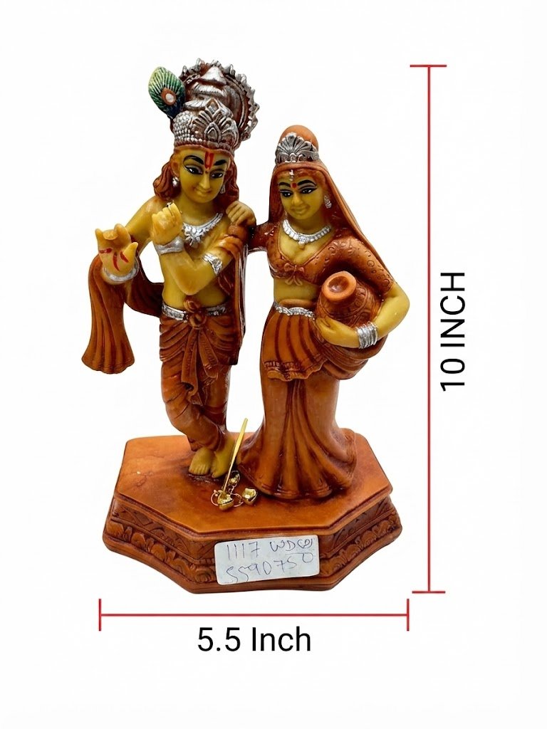1117WD ( Radha Krishna Polyresin Idol ) - Image 2
