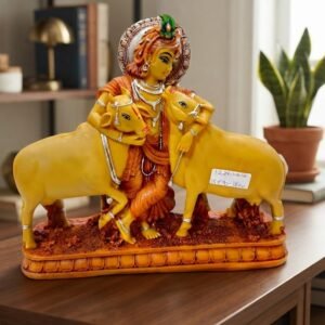 1229wd ( Shri Krishna with Sacred Cows Idol )