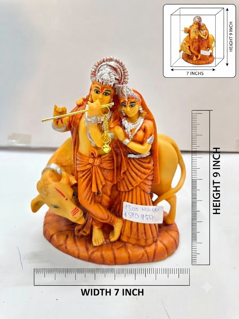 1300 WD ( Divine Radha Krishna with Cow Idol ) - Image 2