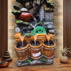 1480 NO.03 ( LED Indoor Tabletop Waterfall Decorative Showpiece for Home & Office )