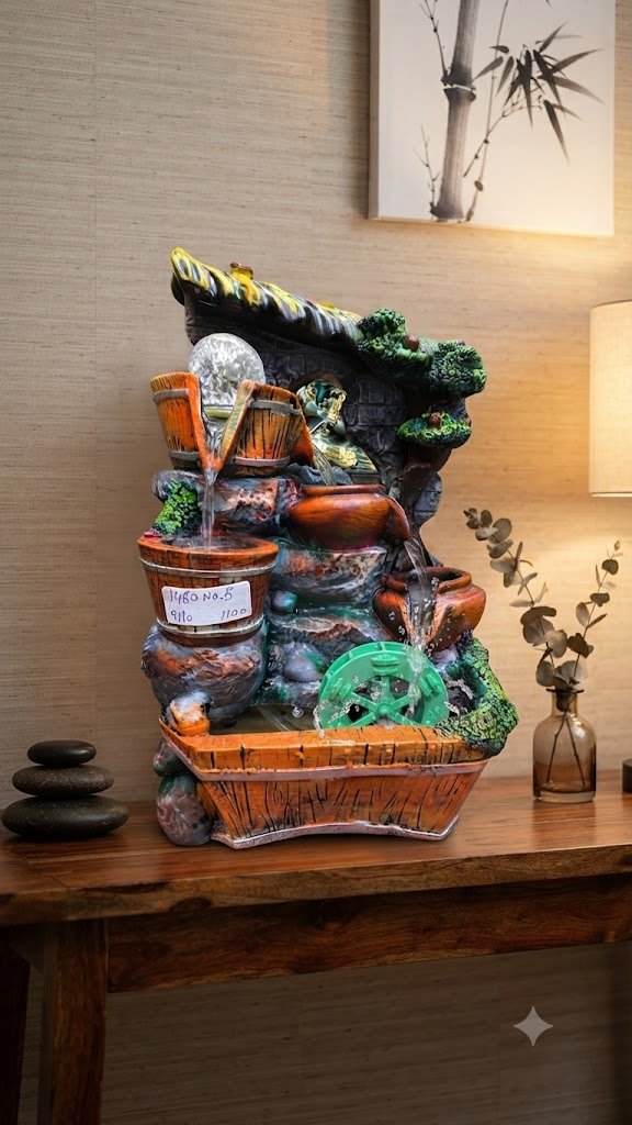 1480 No.05 ( Rustic Multi-Tier Waterfall Fountain )