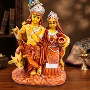 1582 WD ( Divine Radha Krishna with Kamadhenu Cow )