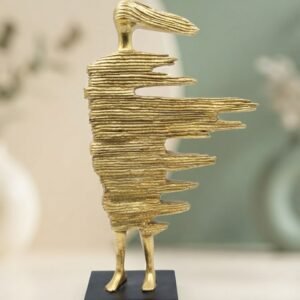 2247  ( Modern Abstract Golden Human Sculpture )