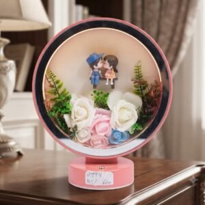 2994 ( Romantic Couple Floral 3D Shadow Box Table Décor )