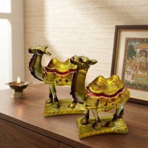 3No 1, 2 ( Royal Desert Camel Pair Decorative Showpiece )