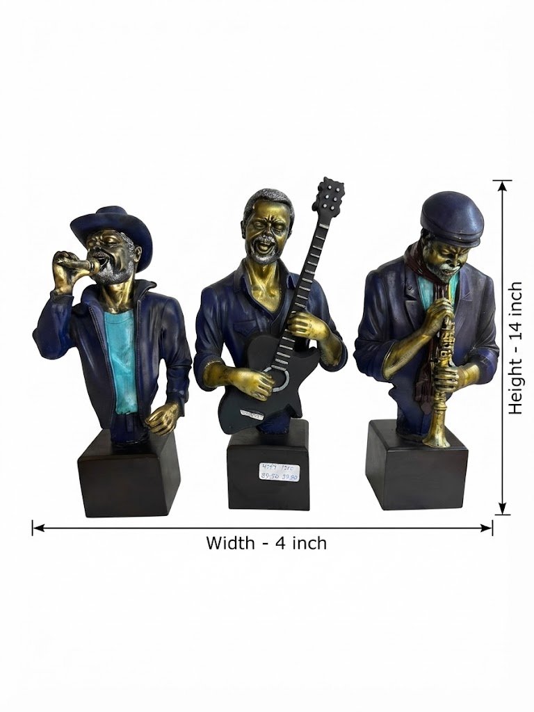 4027 ( Musician Trio Resin Showpiece Set ) - Image 2