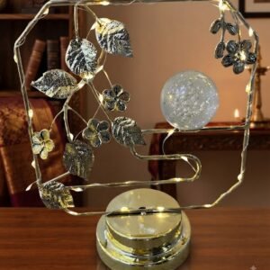 AR1717 ( Luxury Golden Leaf & Flower Decorative Showpiece )