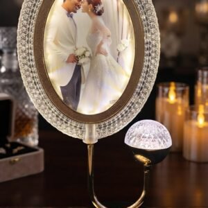 AR2348  ( Luxury Oval LED Photo Frame Lamp with Crystal Border & Decorative Light ) PCSCTN-40