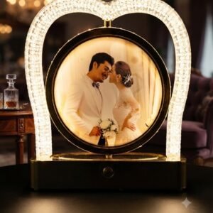 AR3475 ( Luxury Heart-Arch LED Couple Photo Frame with Crystal Light Border ) PCS/CTN-36
