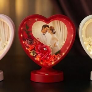 AR846 ( Heart-Shaped LED Photo Frame with Decorative Flowers ) PCS/CTN-24