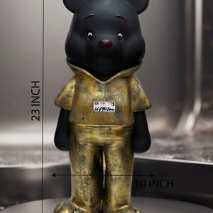 BB-IM 133 ( Golden Black Bear Decorative Figurine โ 23-Inch Designer Bear Statue )
