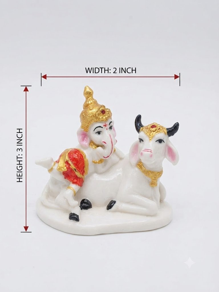 D- Nandi ( Decorative Nandi Ganesh Idol ) - Image 2