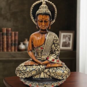 GB-515 Wood  ( Handcrafted Wooden Buddha Meditation Statue )
