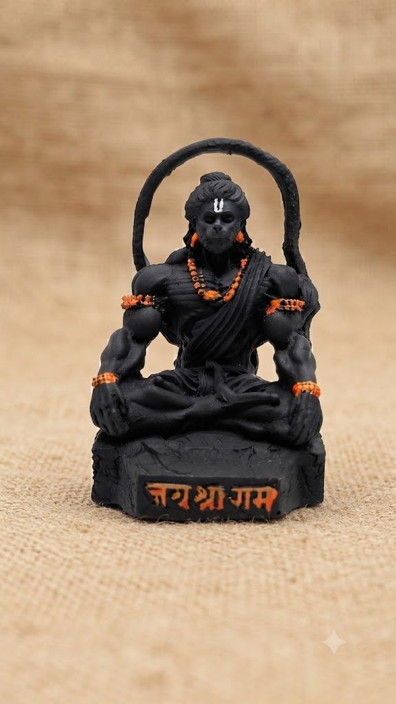 H3-B ( Black Finish with Orange Beadwork )