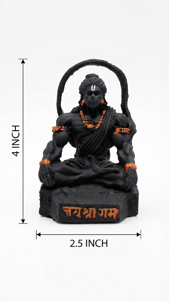 H3-B ( Black Finish with Orange Beadwork ) - Image 2