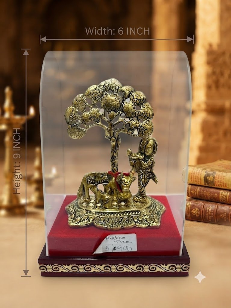 Hanuman ( Divine Lord Krishna with Cow Under Tree )