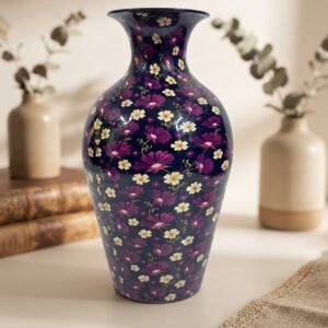 JR739 ( Elegant Purple Floral Designer Vase )