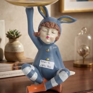 Joker.B ( Whimsical Blue Jester Tabletop Sculpture )