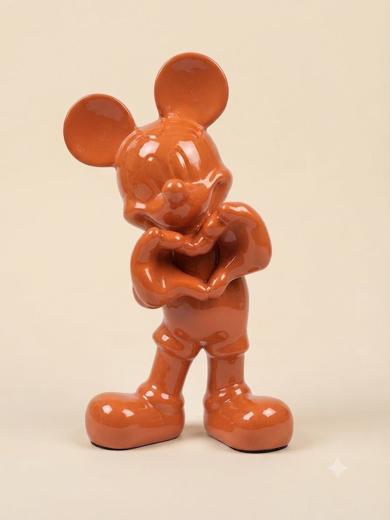 Jolly 68 ( Glossy Orange Mickey Mouse Sculpture )