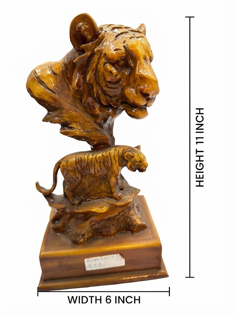 Lion brown 116(m) ( Royal Brown Lion & Tiger Artistic Sculpture ) - Image 2