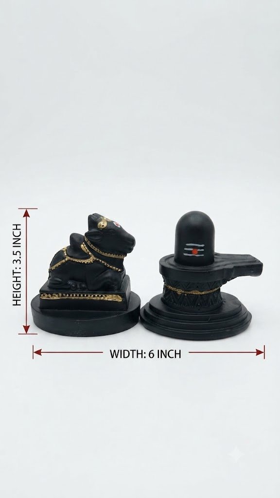 Nandi shivling ( Traditional Mahadev Pooja & Decorative Showpiece ) - Image 2