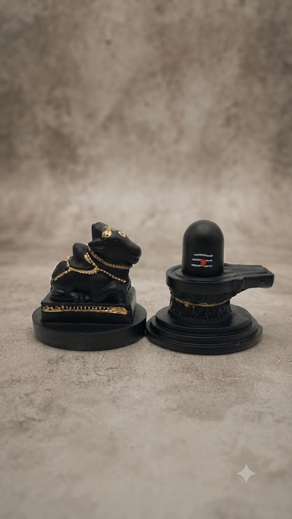 Nandi shivling ( Traditional Mahadev Pooja & Decorative Showpiece )