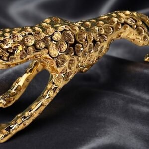 PJ1091 ( Golden Leopard Decorative Showpiece ) PCS/CTN.6