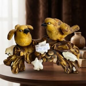 TC.2902 ( Handcrafted Golden Bird Branch Sculpture )