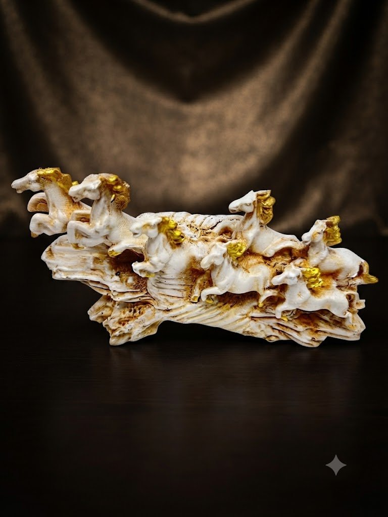 TC.2906 ( Golden Horsemen on a Mountain Carving )