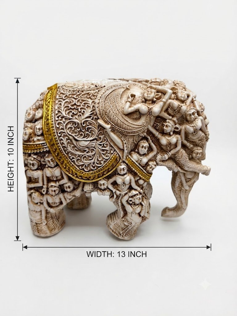 TC.2913 ( Royal Elephant with Intricate Golden Carvings ) - Image 2