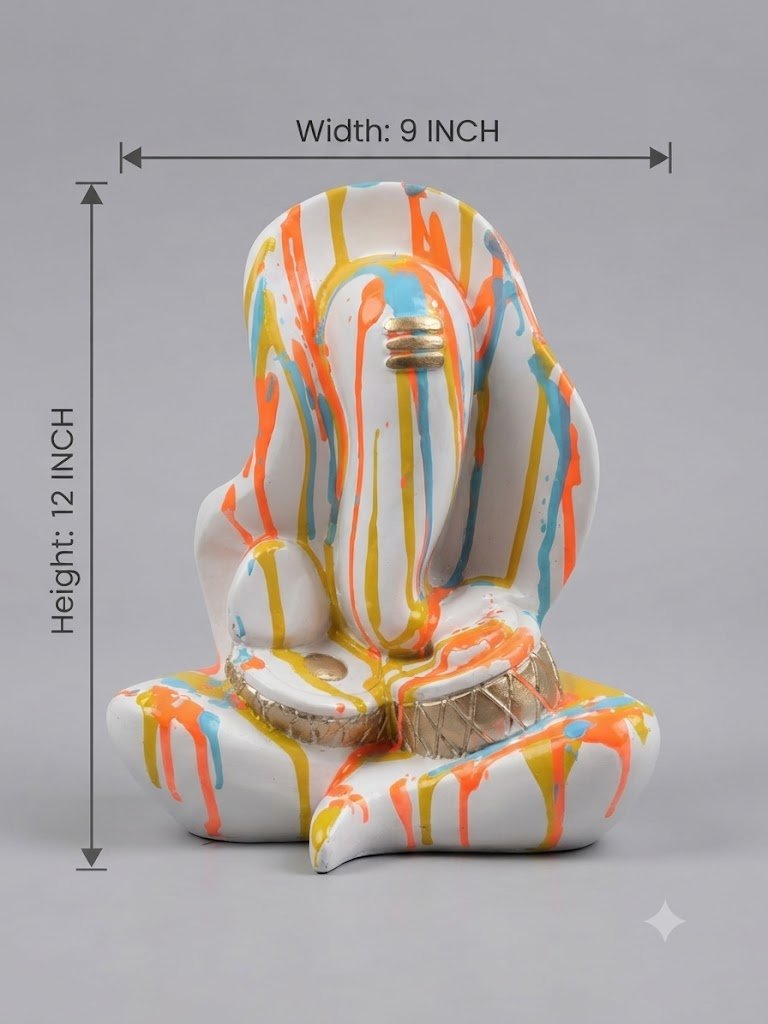 TC.G.02.A ( Vibrant Hand-Painted Ganesha Idol ) - Image 2