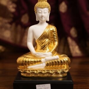 WG.104  ( Golden and White Buddha Meditation Statue )