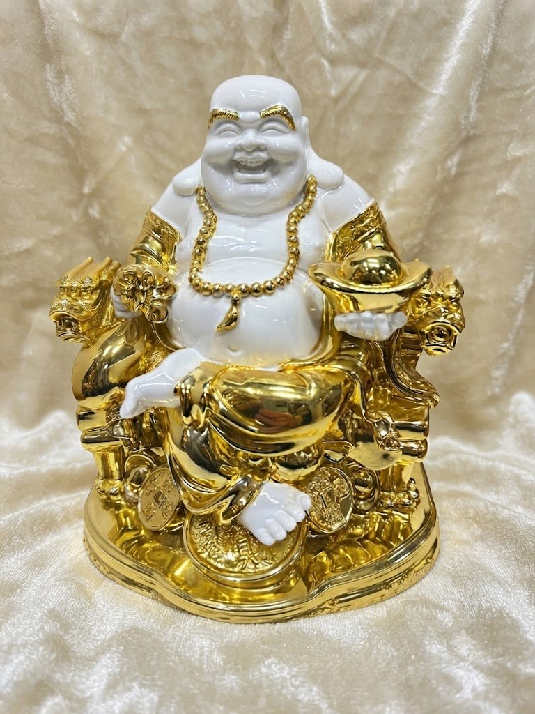 WG.2029 ( Laughing Buddha with Gold Ingots and Dragon )