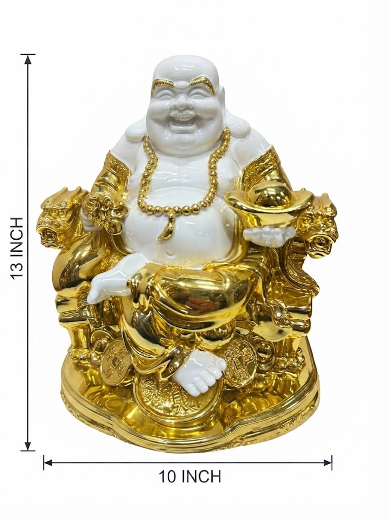 WG.2029 ( Laughing Buddha with Gold Ingots and Dragon ) - Image 2