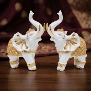 WG733 ( Elegant Royal Twin Elephant Prosperity Showpiece )