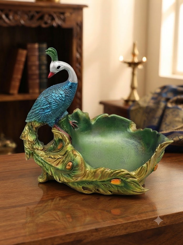 YS1250 ( Elegant Peacock Decorative Fruit & Serving Bowl )
