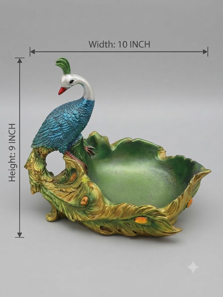 YS1250 ( Elegant Peacock Decorative Fruit & Serving Bowl ) - Image 2