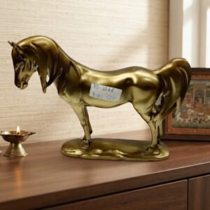 YS1278  ( Royal Golden Horse Decorative Showpiece )