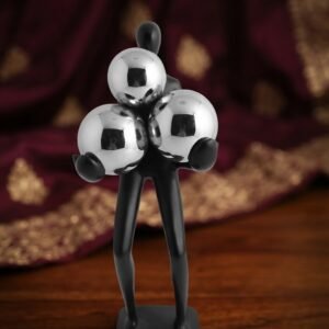 YS1518 ( Modern Silver Trio Couple Decorative Showpiece )