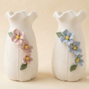 YS2486 ( Pastel Floral Embossed Ceramic Vase ) PCS/CTN.24